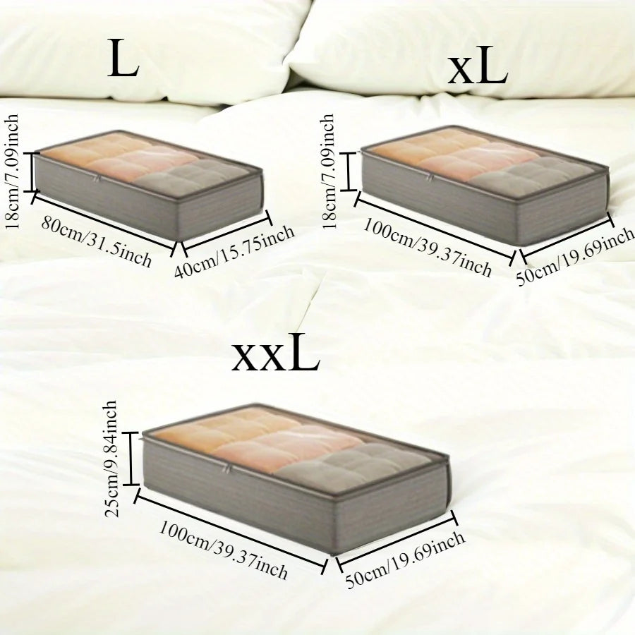 Foldable Under Bed Storage Bins