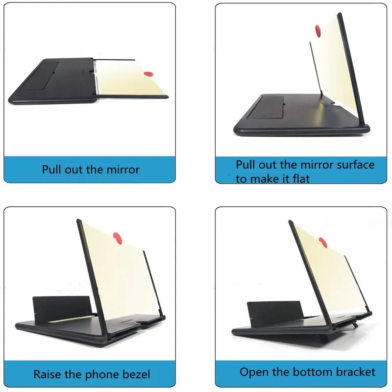 Phone Screen HD Magnifier Stand